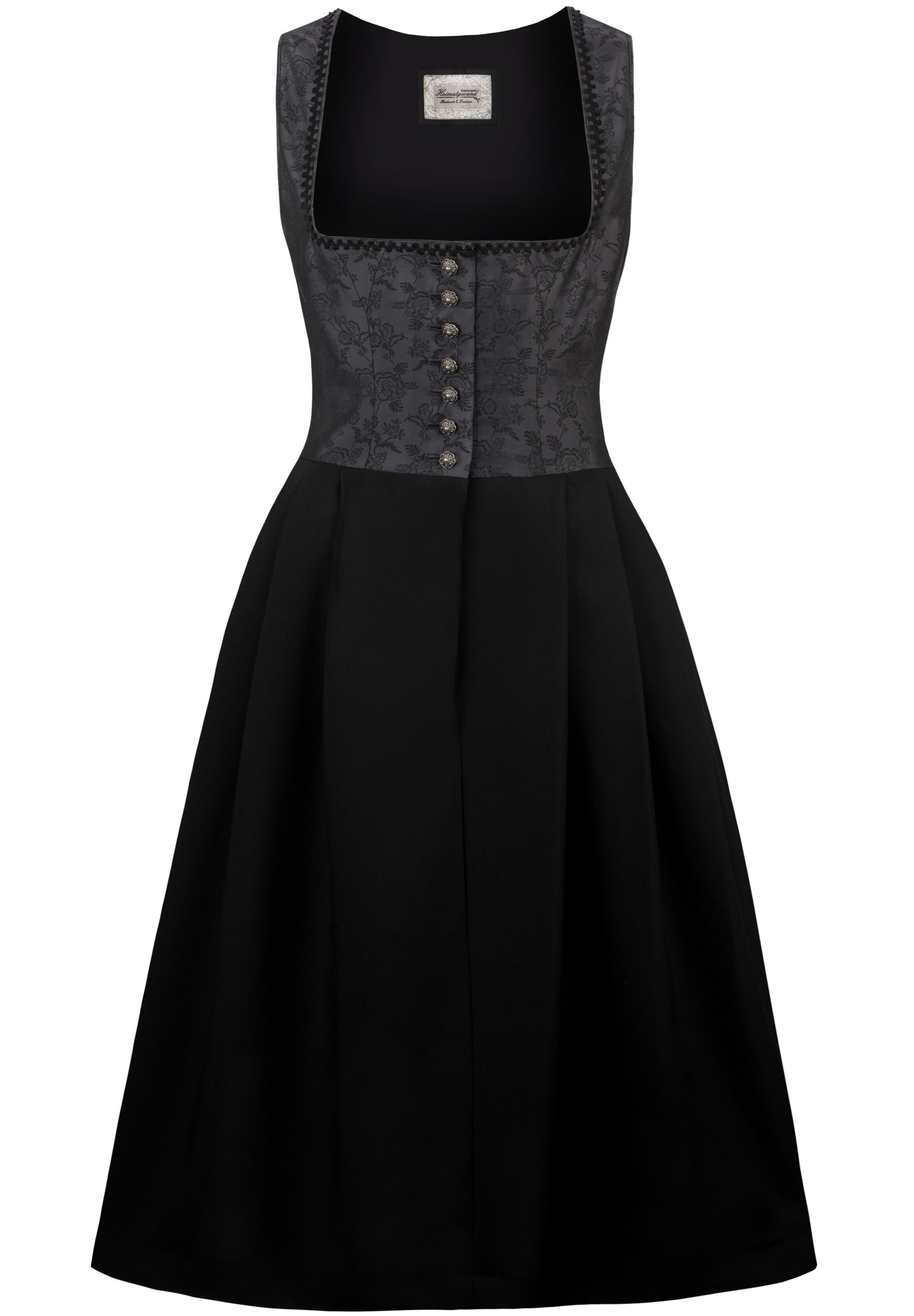 STOCKERPOINT Dirndl 'Dakota' in Schwarz: Vorderseite