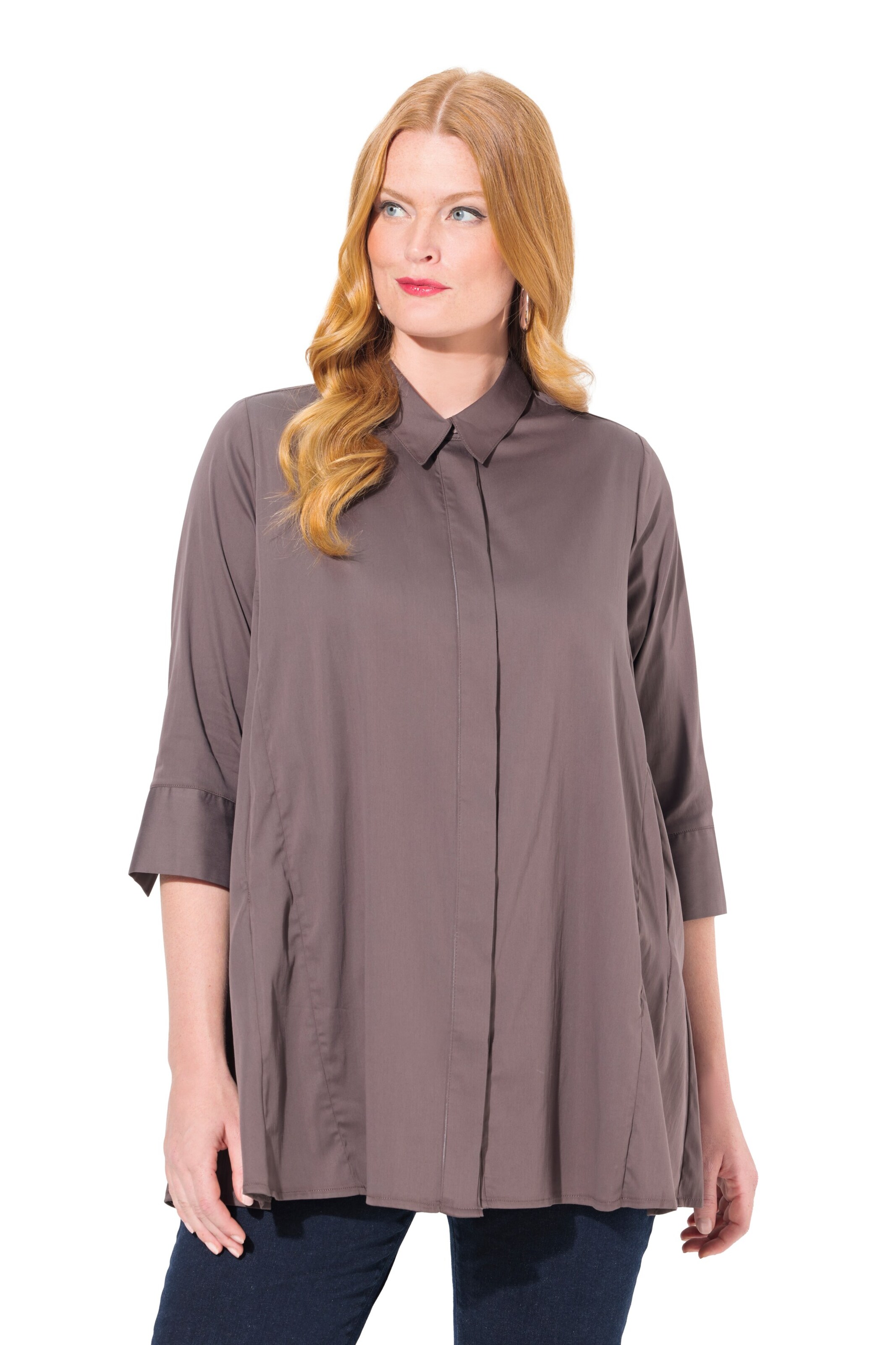 Ulla Popken Blouse in Purple: front