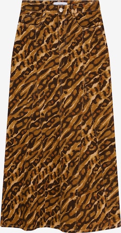 ScalpersSuknja 'Flare' - smeđa boja: prednji dio