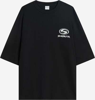 Bershka T-Shirt en noir / blanc, Vue avec produit