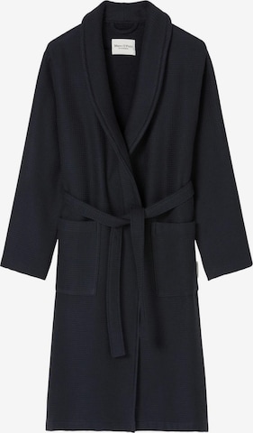 Marc O'Polo Long Bathrobe in Blue: front