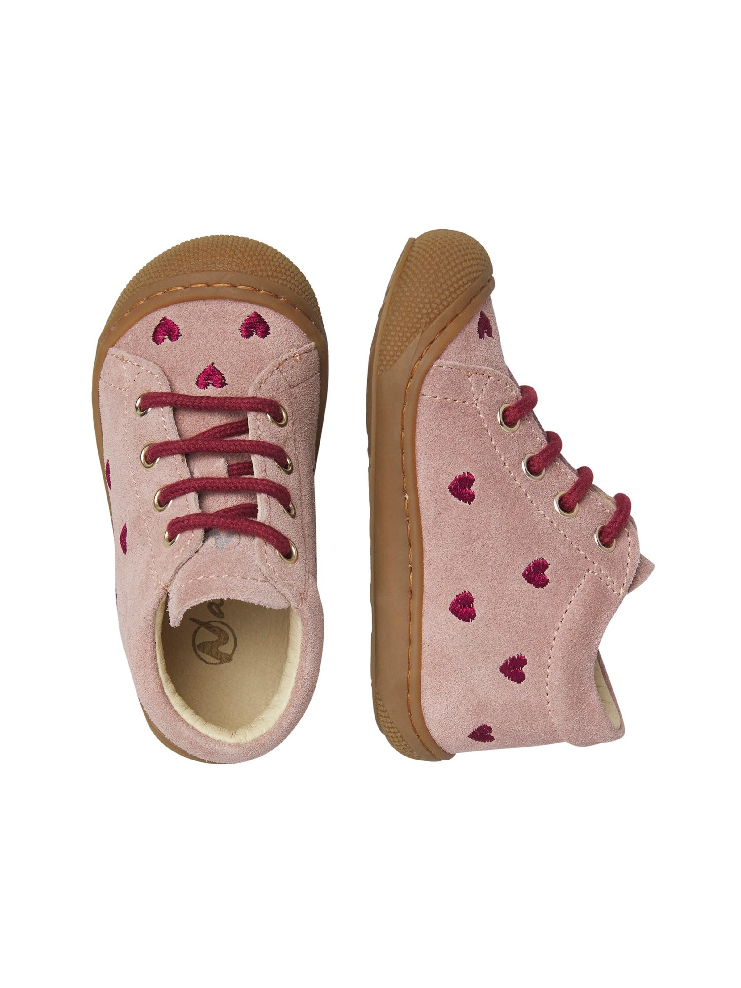 NATURINO Trainers 'COCOON EMBR.HEARTS' in Pink