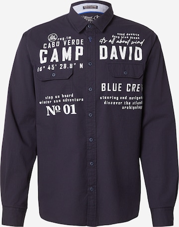 mėlyna CAMP DAVID Standartinis modelis Marškiniai: priekis