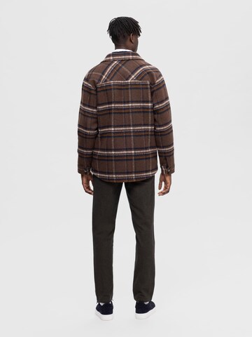 SELECTED HOMME Демисезонная куртка 'SLHARCHIVE' в Коричневый