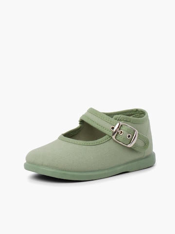 Ballerines Pisamonas en vert : devant
