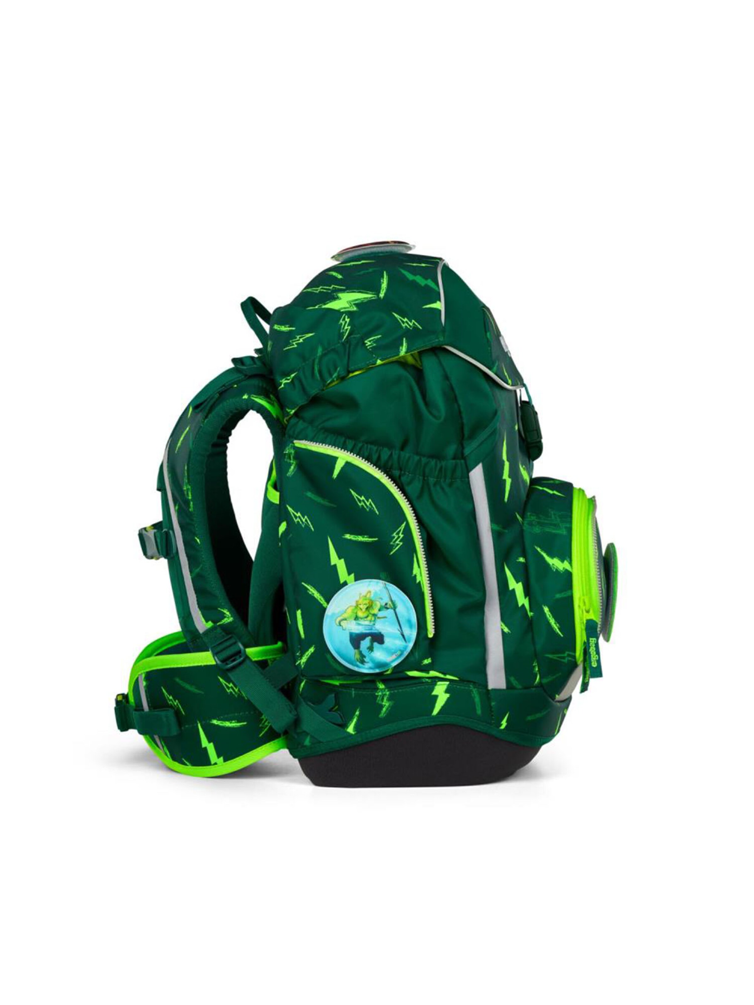 ergobag Backpack 'Schulrucksack Set' in Green