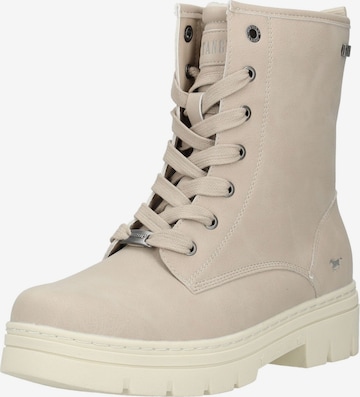 MUSTANG Veterlaarsjes in Beige: voorkant