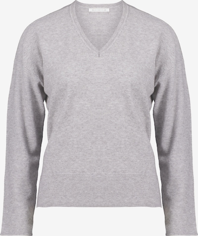 Betty & Co Strickpullover mit V-Ausschnitt in silbergrau, Produktansicht