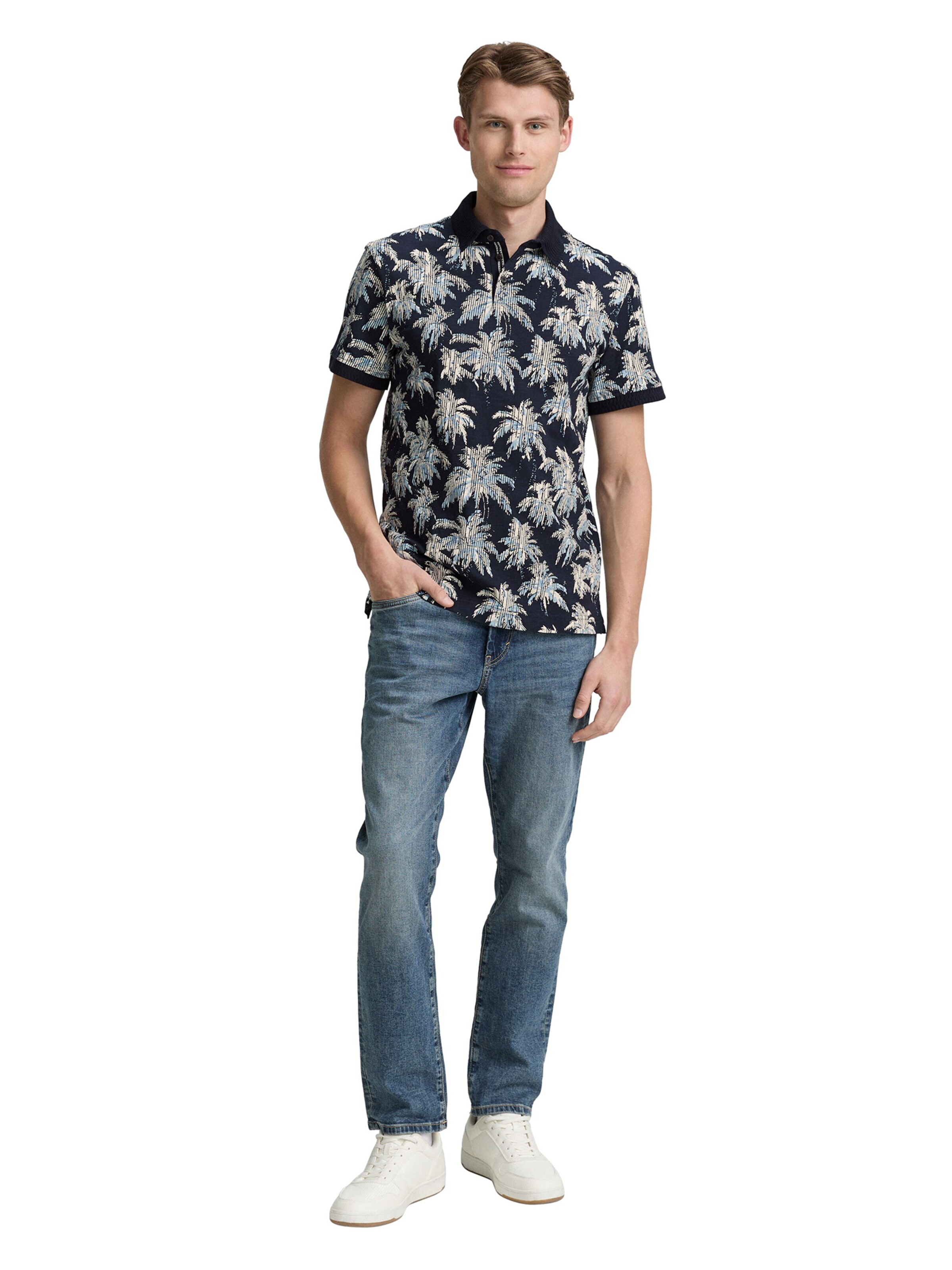 TOM TAILOR Shirt in Beige