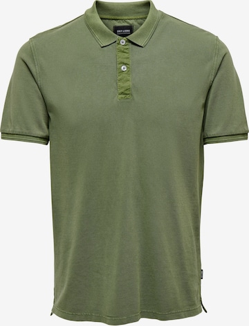 Only & Sons Shirt 'Travis' in Groen: voorkant