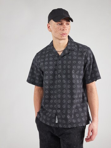 Carhartt WIP Regular fit Overhemd 'Furoshiki' in Zwart: voorkant