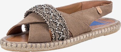 VERBENAS Sandale 'Serraje' in hellbeige / schwarz, Produktansicht