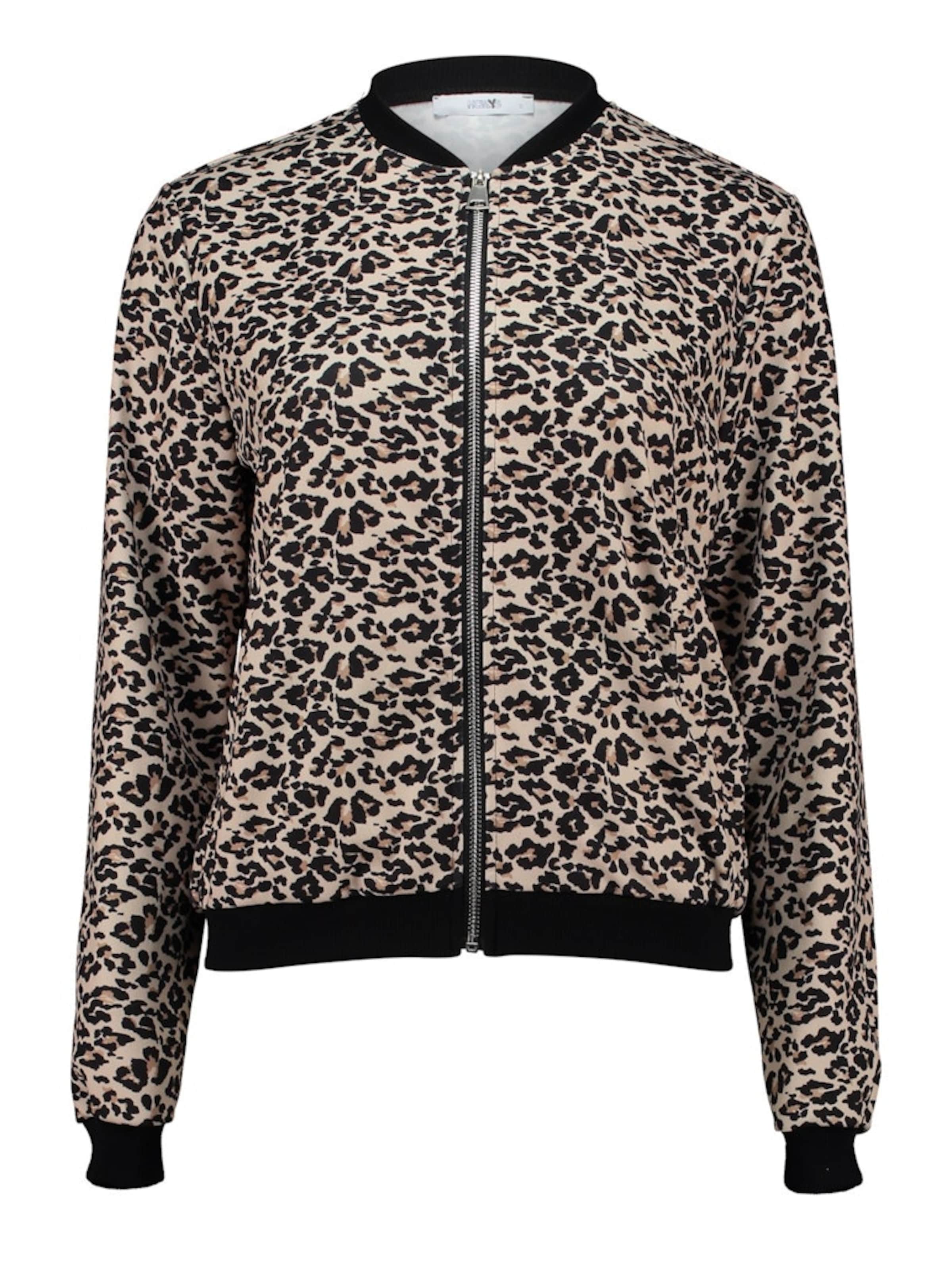 Hailys Sweatjacka 'Li44sa' i brun: framsida