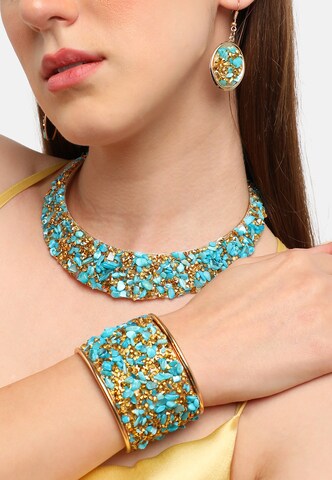 SOHI Sieraden set 'Delta' in Goud: voorkant