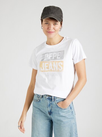 Pepe Jeans Shirt 'TYLERY' in Wit: voorkant