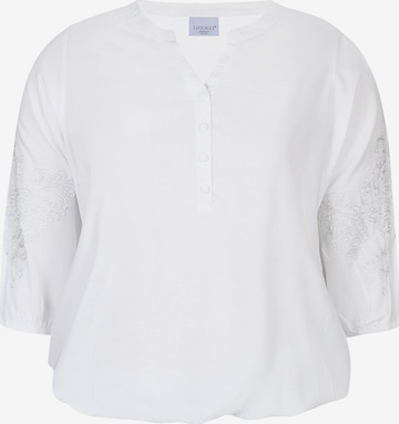 Chemisier 'Edith 1279' Zhenzi en blanc : devant