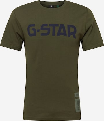 G-Star RAW Shirt in Groen: voorkant