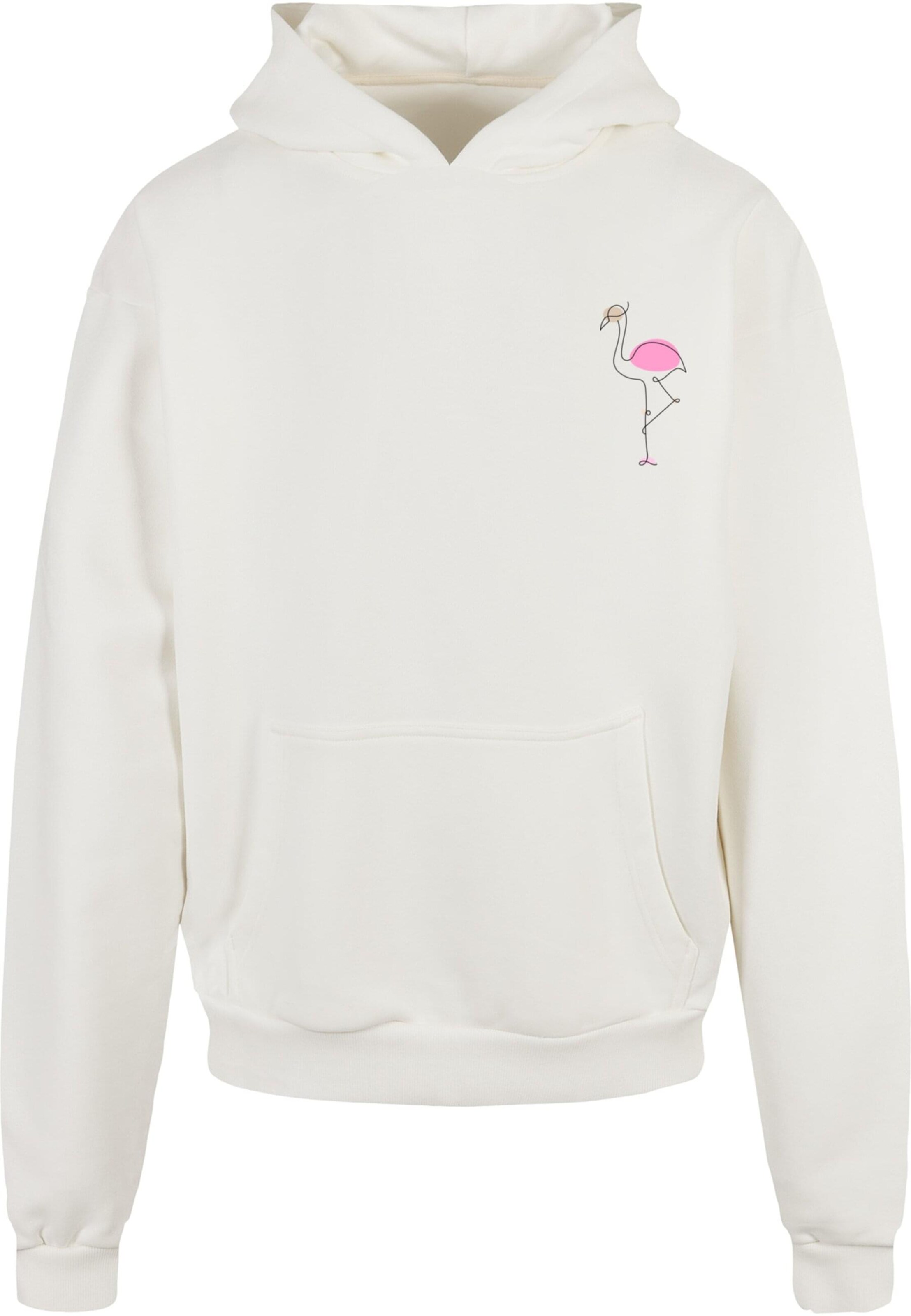 Merchcode Sweatshirt 'Flamingo' in Beige: front