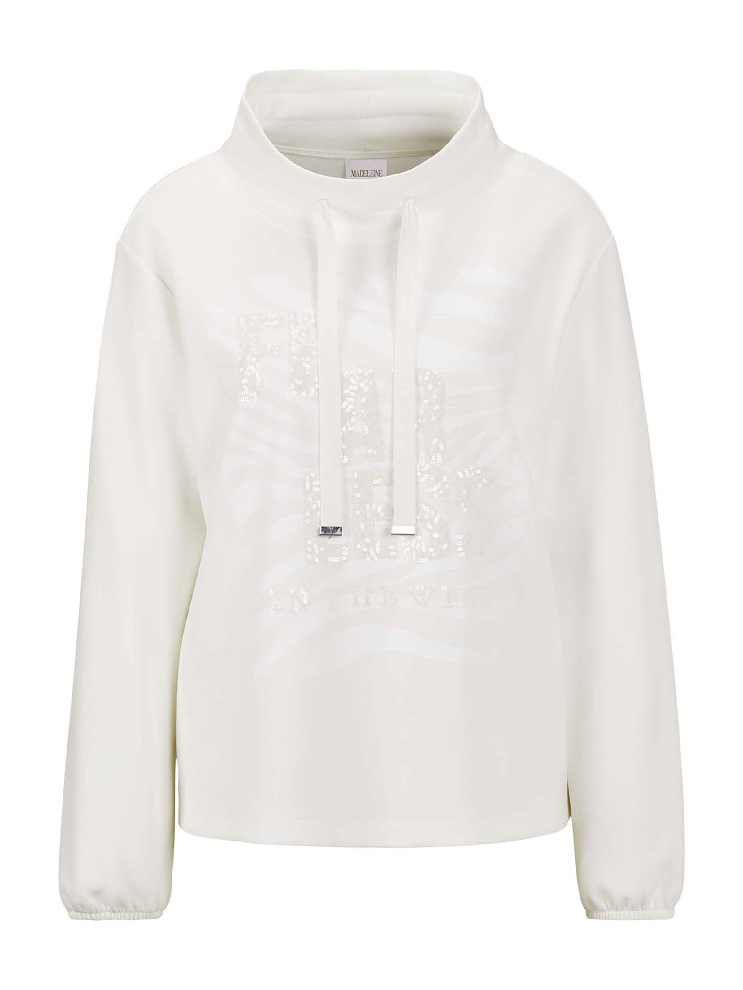 Sweat-shirt MADELEINE en blanc : devant
