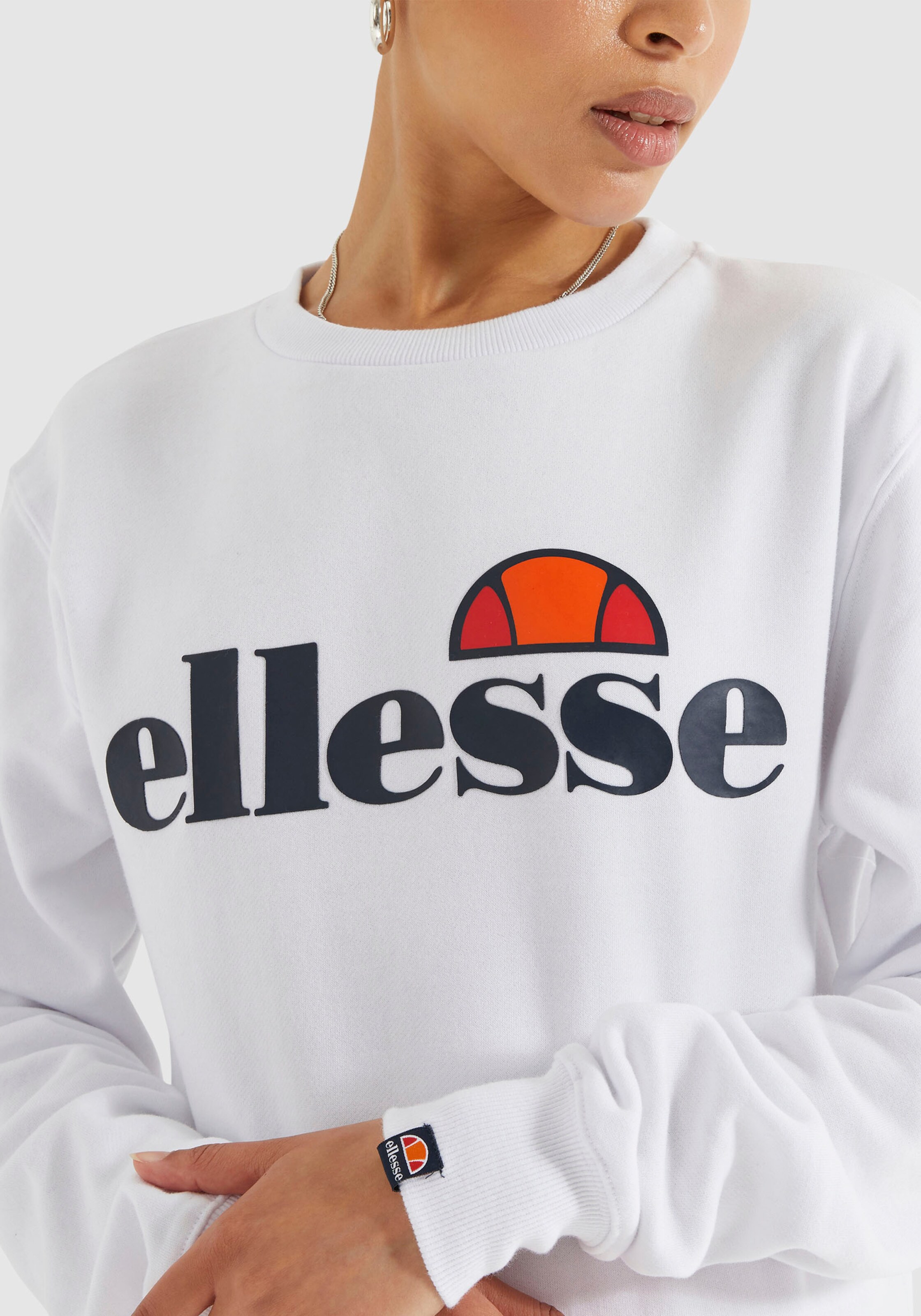 ELLESSE Sweatshirt 'Agata' in Off White 
