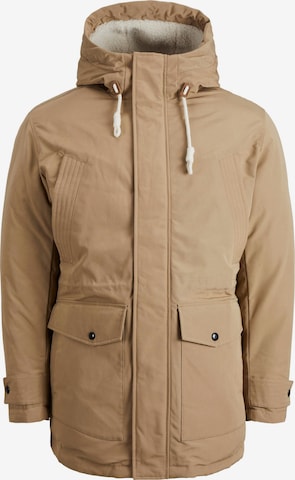 JACK & JONES Winterparka 'Mash' in Beige: voorkant