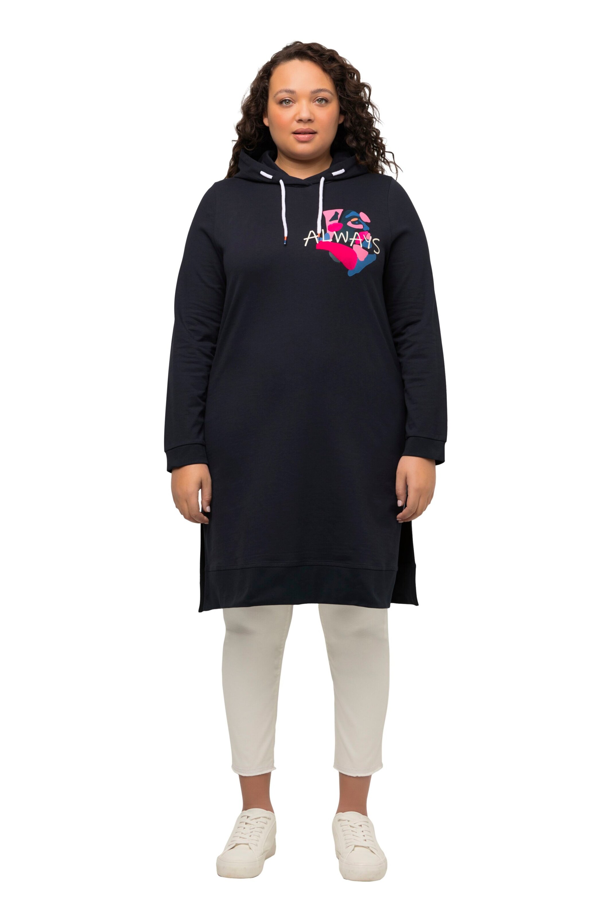 Ulla Popken Kleid in Schwarz: Vorderseite