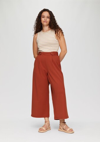 QS Wide leg Broek in Rood