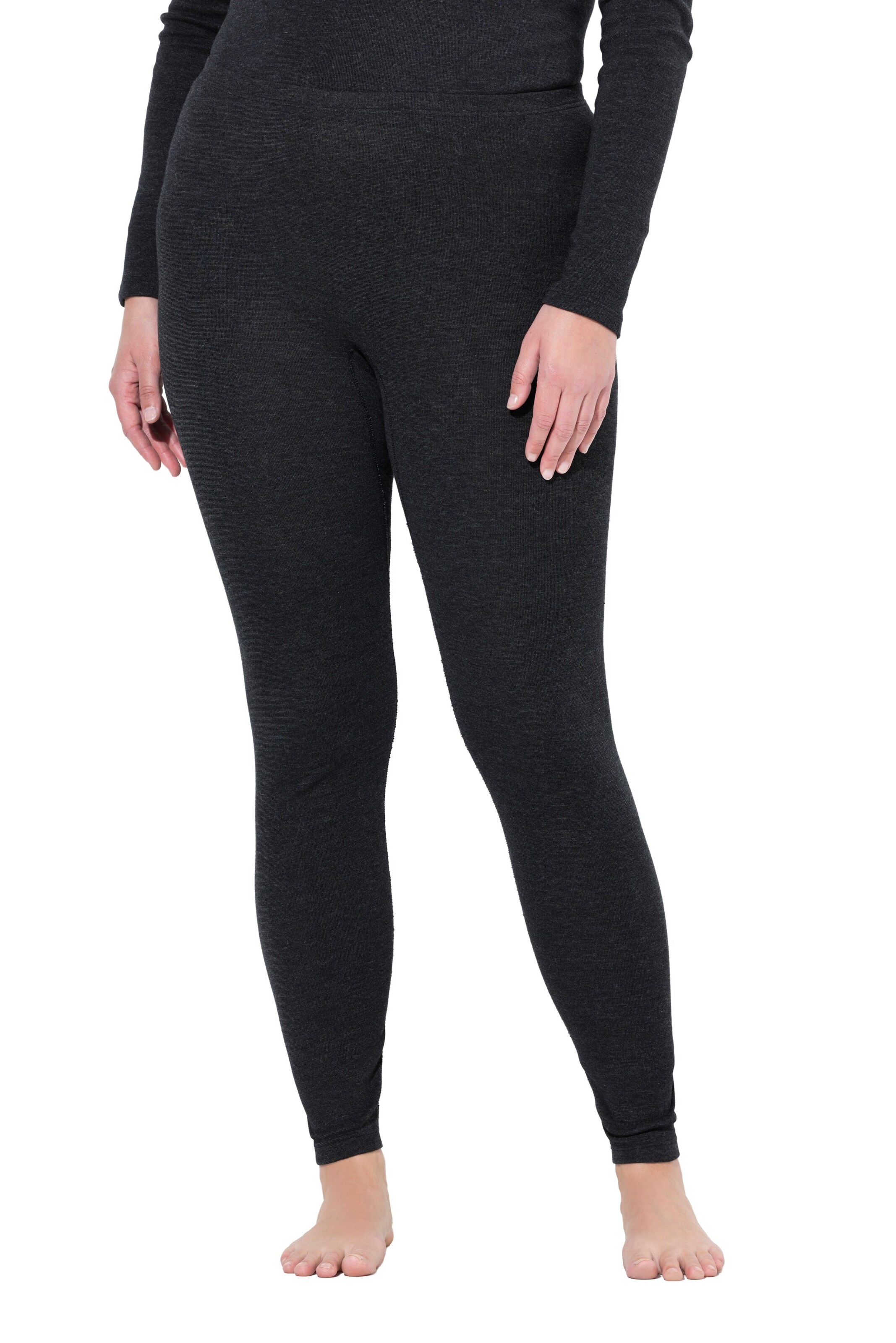 Ulla Popken Skinny Leggings in Black: front