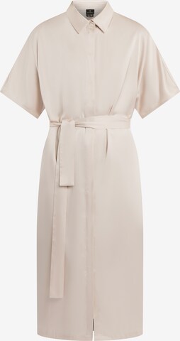 Robe-chemise DreiMaster Klassik en beige : devant