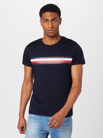 TOMMY HILFIGER T-Shirt in Blau: predná strana