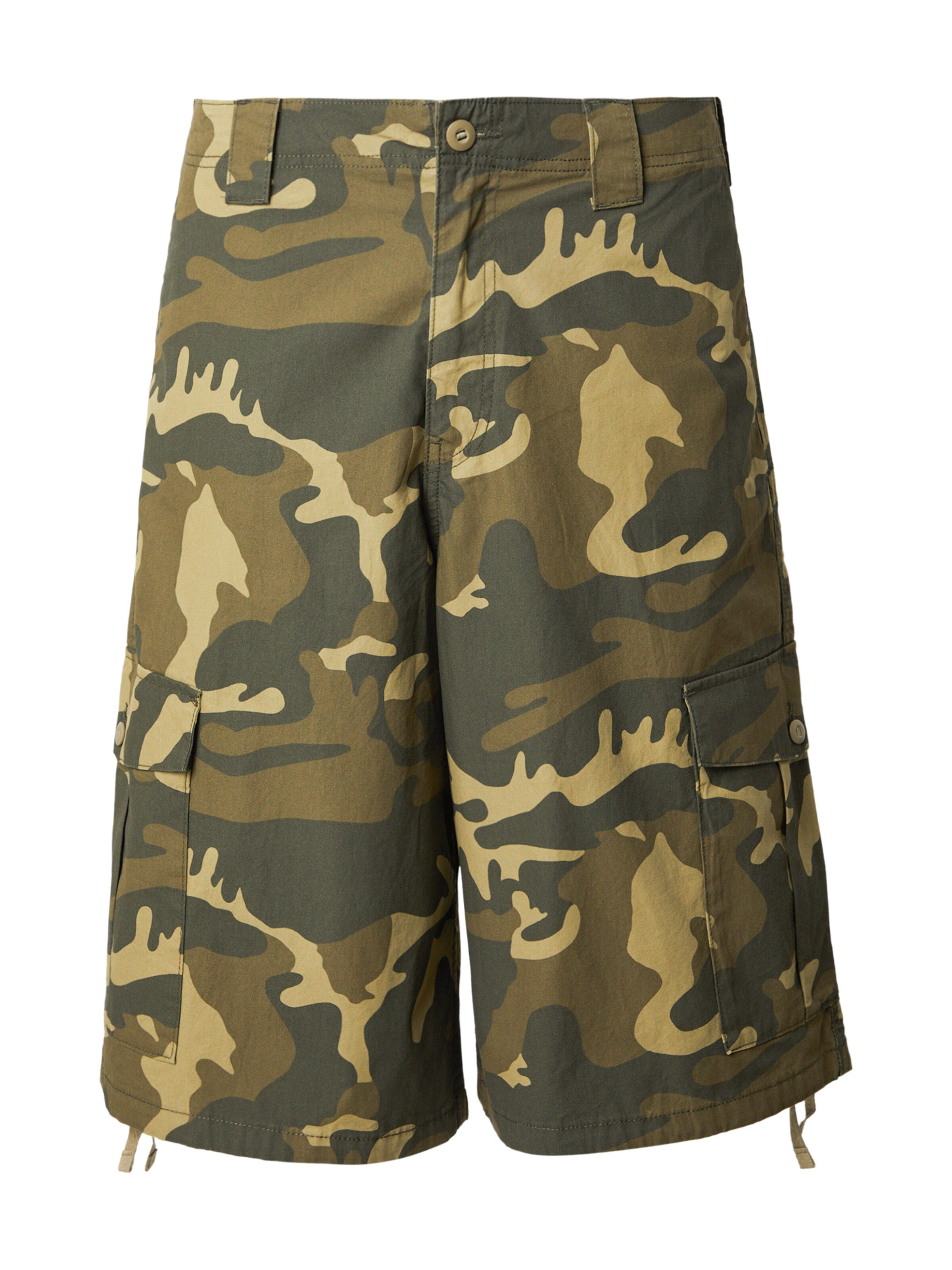 JACK & JONES Loose fit Cargo Pants 'JPSTOWEN EDISON' in Green: front