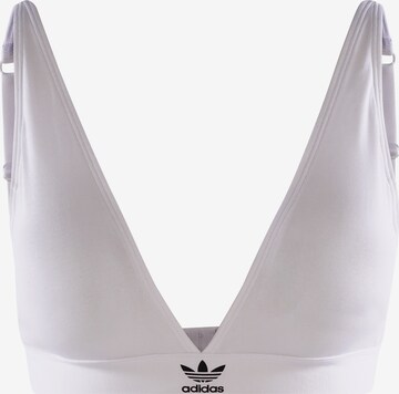 ADIDAS ORIGINALS Triangle Bra in White: front