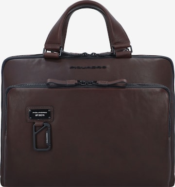 Piquadro Document Bag in Brown: front