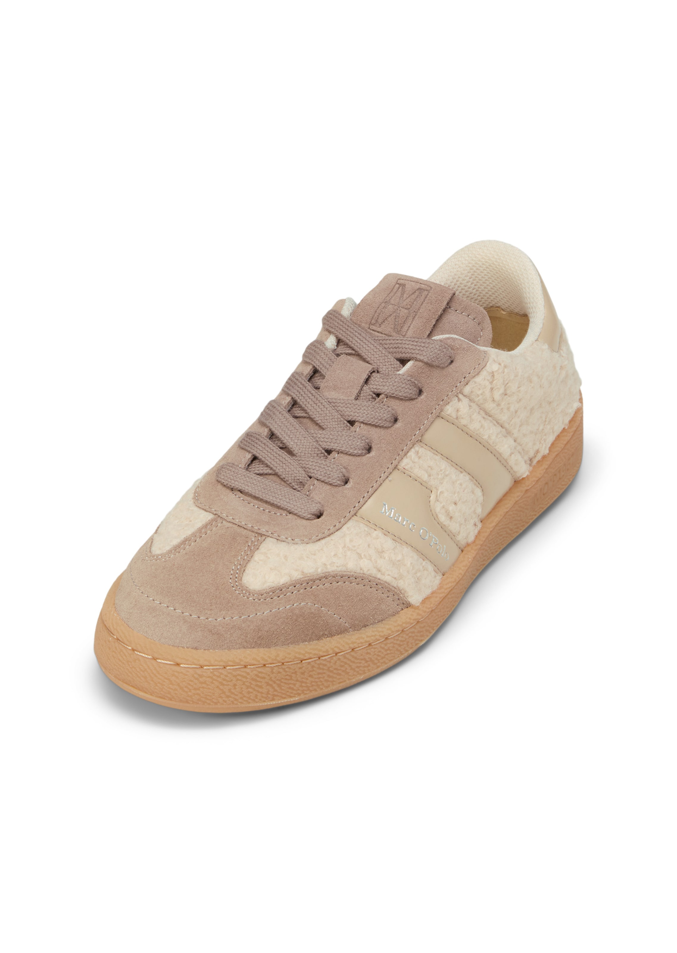 Marc O'Polo Sneakers laag 'Court' in Bruin: voorkant