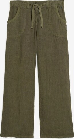 Superdry Wide leg Broek in Groen: voorkant