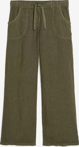 Superdry Wide leg Pants in Green: front