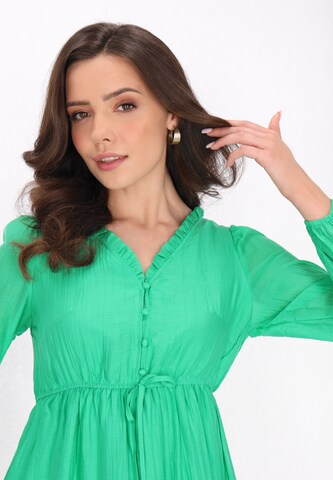 Robe faina en vert