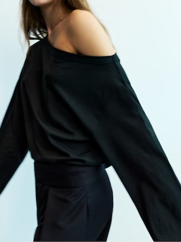 Pull&Bear Shirt in Schwarz