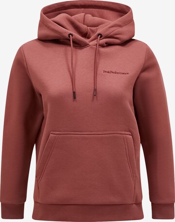 PEAK PERFORMANCE Sweatshirt in Rood: voorkant