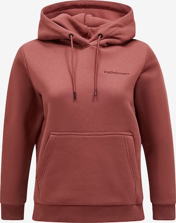 PEAK PERFORMANCE Sweatshirt in Brown: front