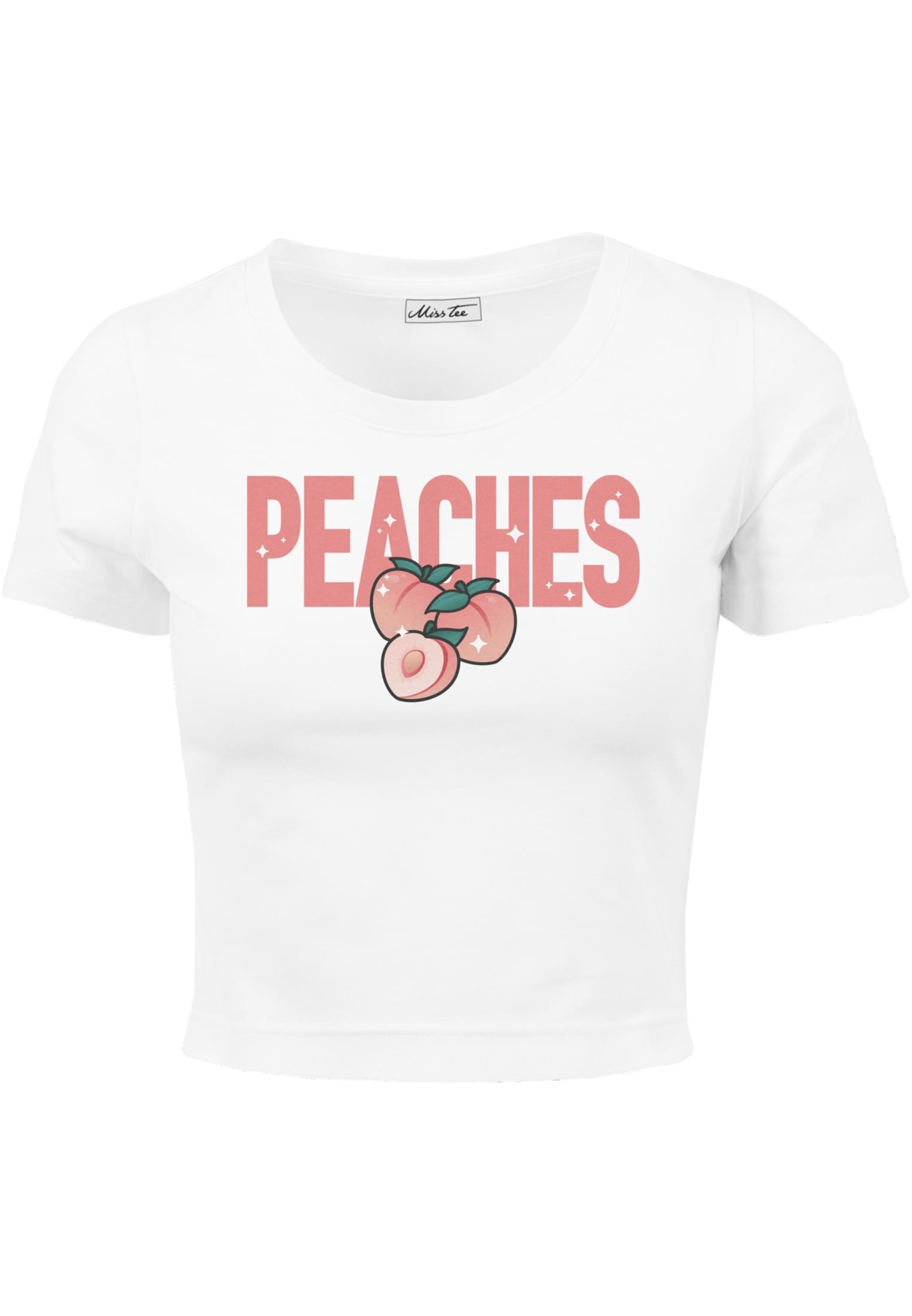 Mister Tee Póló 'Peaches' - fehér: elől