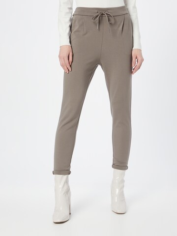 VERO MODA Tapered Bandplooibroek 'Eva' in Groen: voorkant