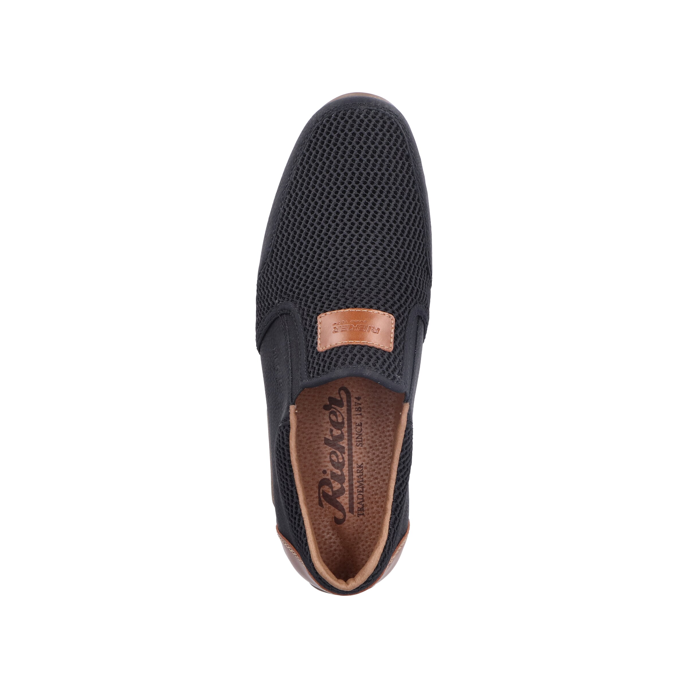 melns Rieker Brīvā laika apavi bez aizdares