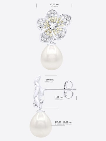 Ateliers Saint Germain Earrings 'Lavandou' in White