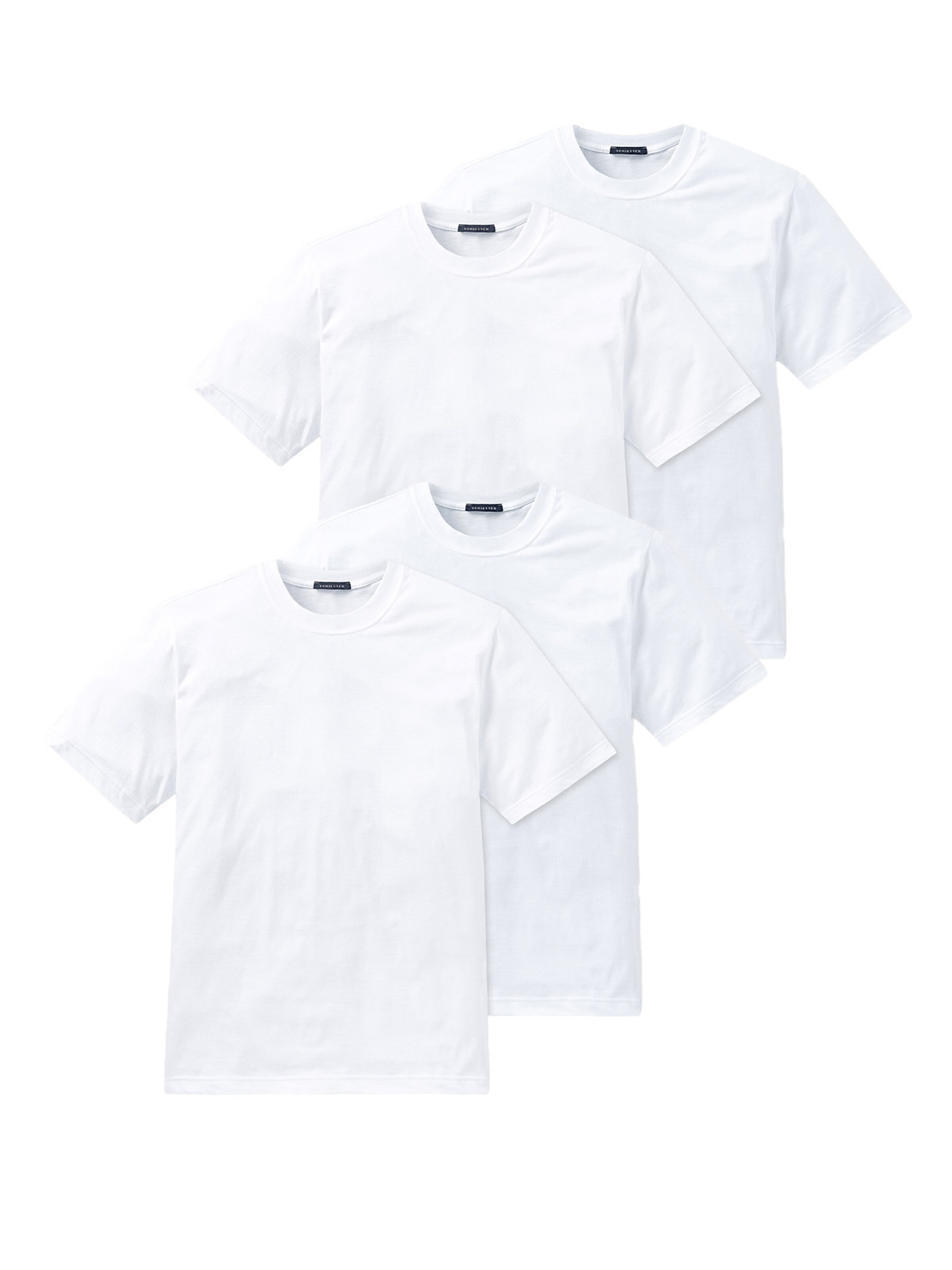 T-Shirt 'American Essentials' SCHIESSER en blanc : devant