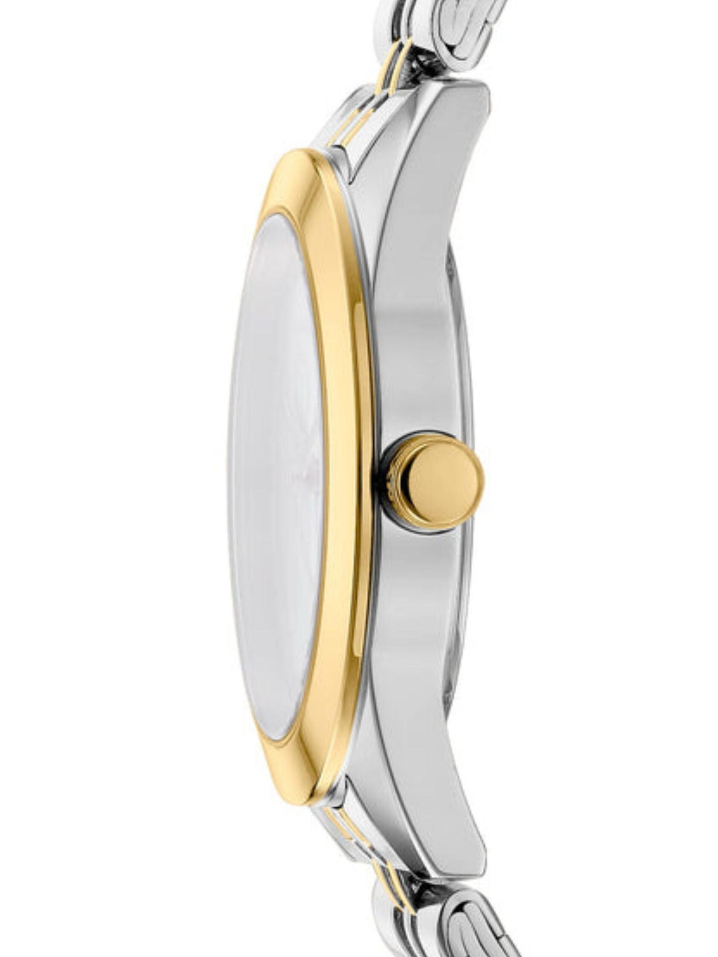 Montre à affichage analogique 'Parsons Logo' DKNY en argent