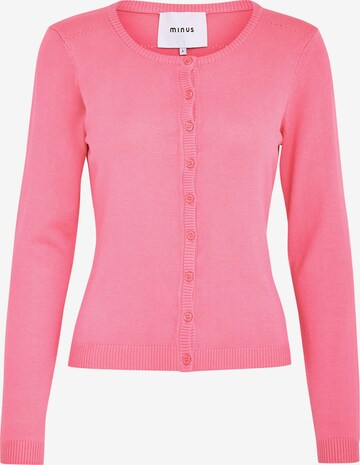 minus Knit Cardigan 'New Laura' in Pink: front