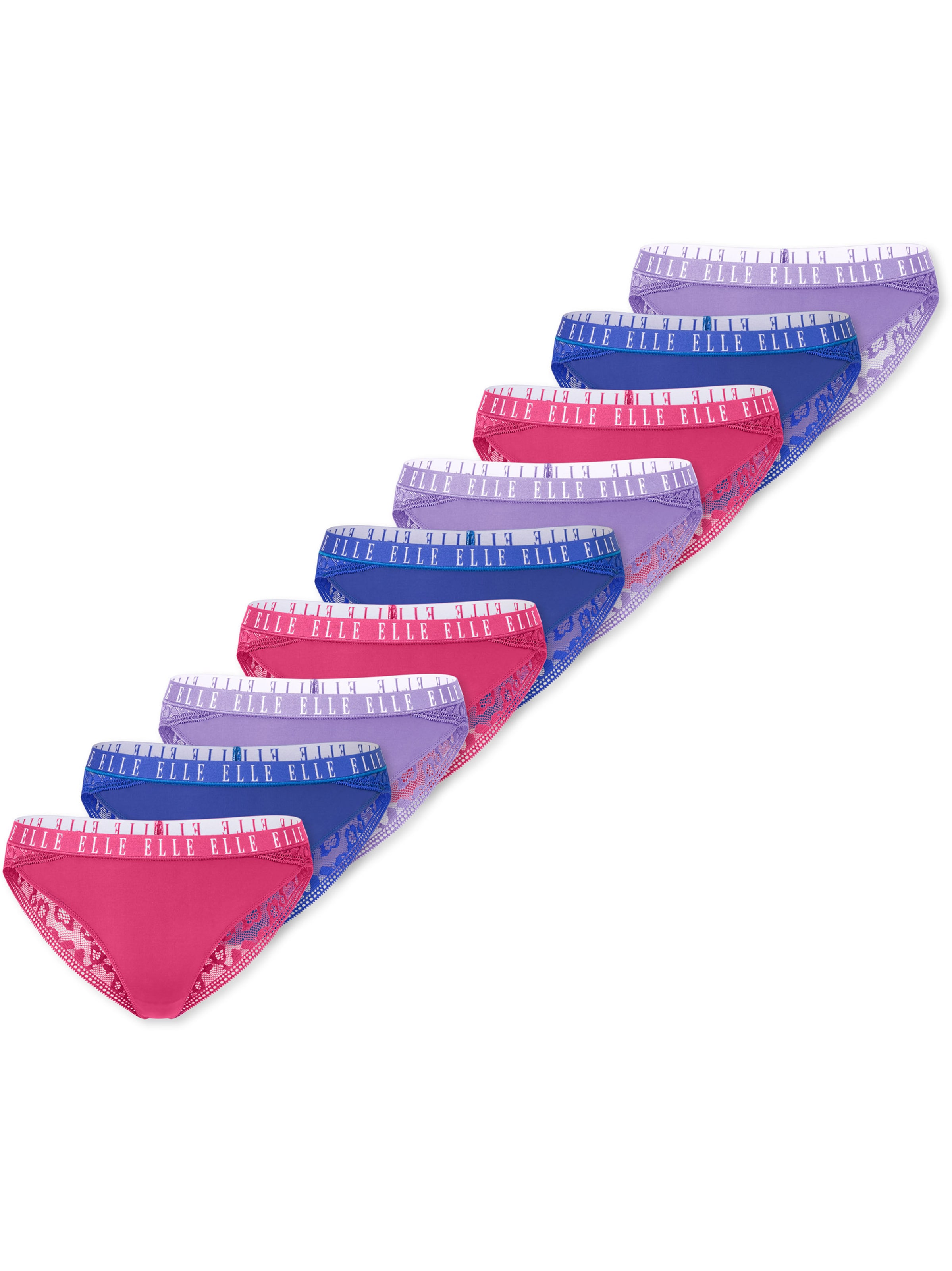 ELLE Slip ' Lace ' in Blue: front