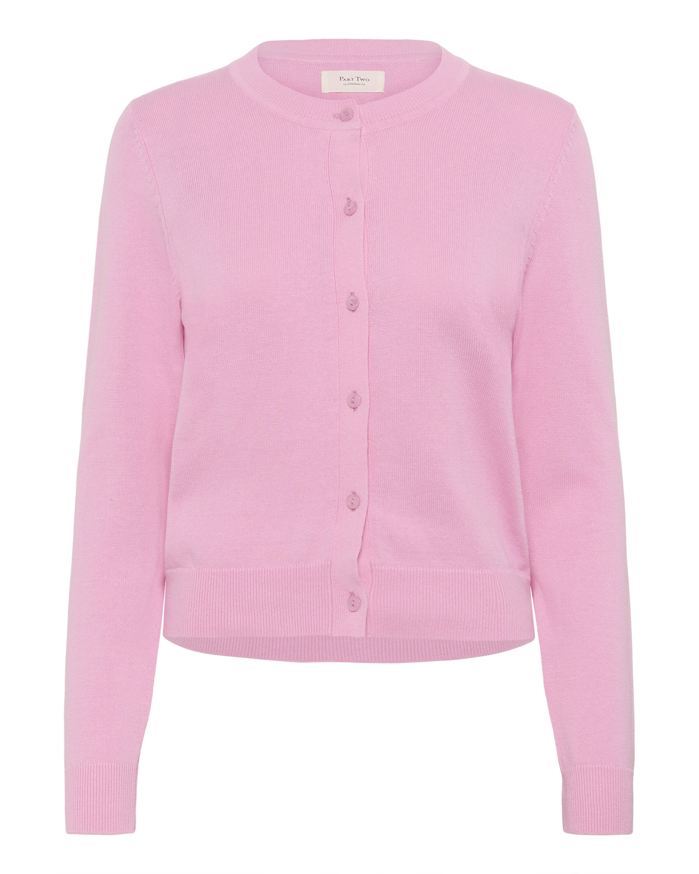 Part Two Gebreid vest in Roze: voorkant