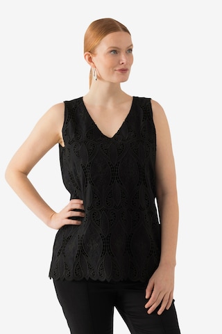 Ulla Popken Blouse in Black: front